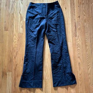 MM Lafleur 10 Clooney wool trousers dark navy ankle slit zip fly great condition